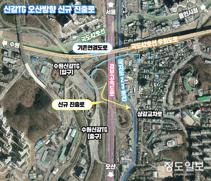 신갈TG-오산방향-신설도로