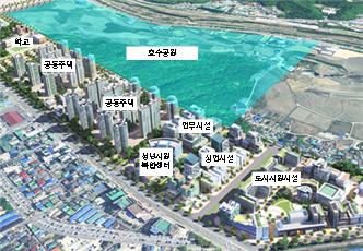 원주권 군 부지 개발 조감도