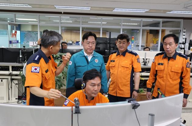 최병관 전북도 행정부지사, 도민안전 점검 위해 119종합상황실 방문