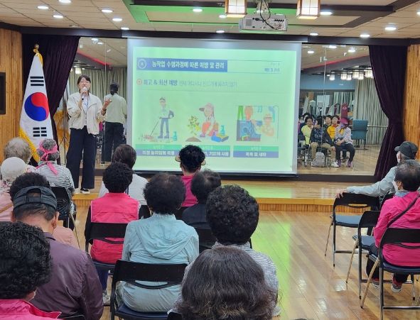 노인사회활동지원사업 참여자 대상 찾아가는 이동결핵검진 실시