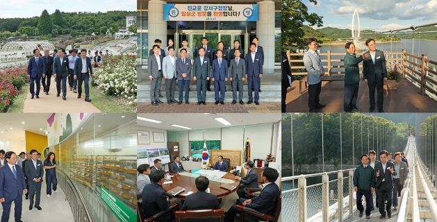 심 민 임실군수․진교훈 강서구청장 자매도시