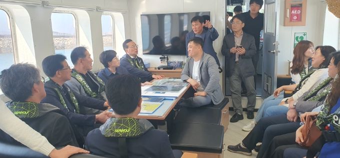 김정기 도의원, 크루즈상품 발굴 관계기관과 현장답사