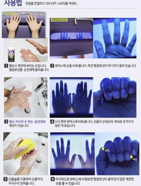 손씻기 교육용 뷰박스 사용법