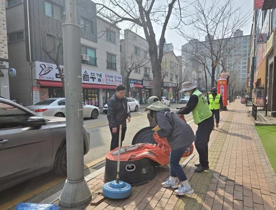 평택시, 불법 입간판(에어라이트 등) 일제 정비