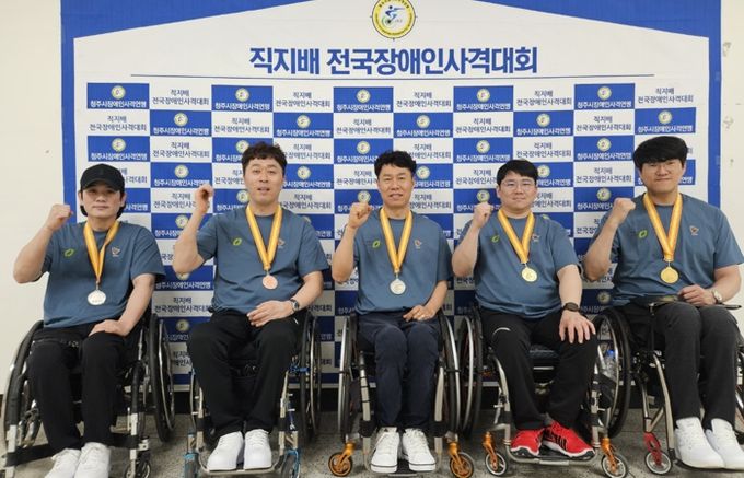 청주시청 장애인사격부, 직지배 전국대회서 금1‧은7‧동5 획득