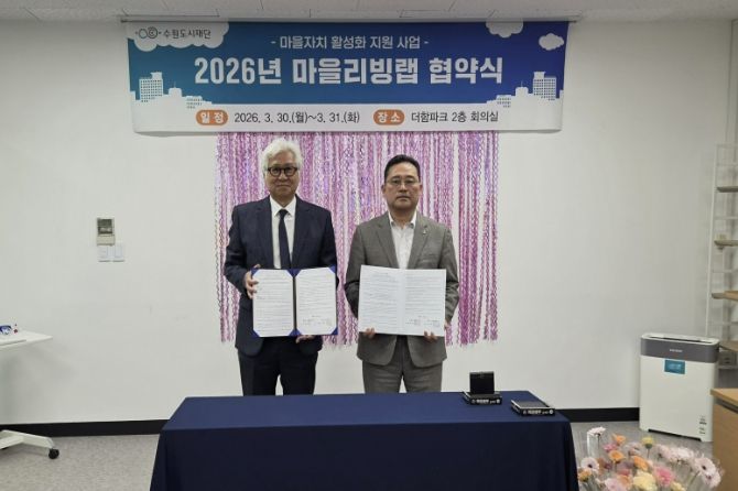 수원시 장안구 파장동 주민자치회, 마을리빙랩 협약 체결